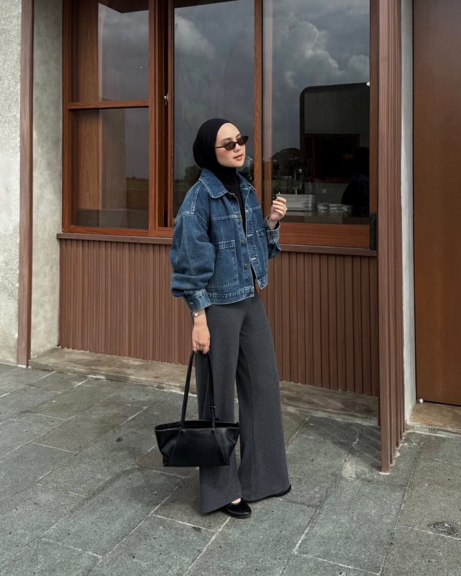 Chic denim jacket outfit for effortless style