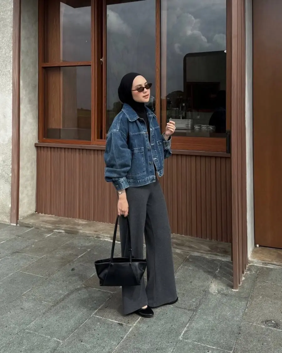 Chic denim jacket outfit for effortless style