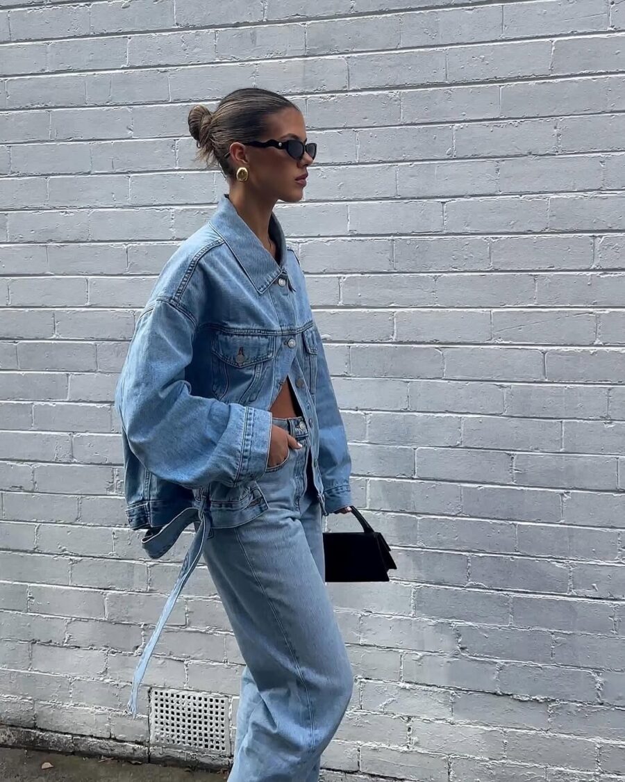 Chic denim jacket look for casual outings