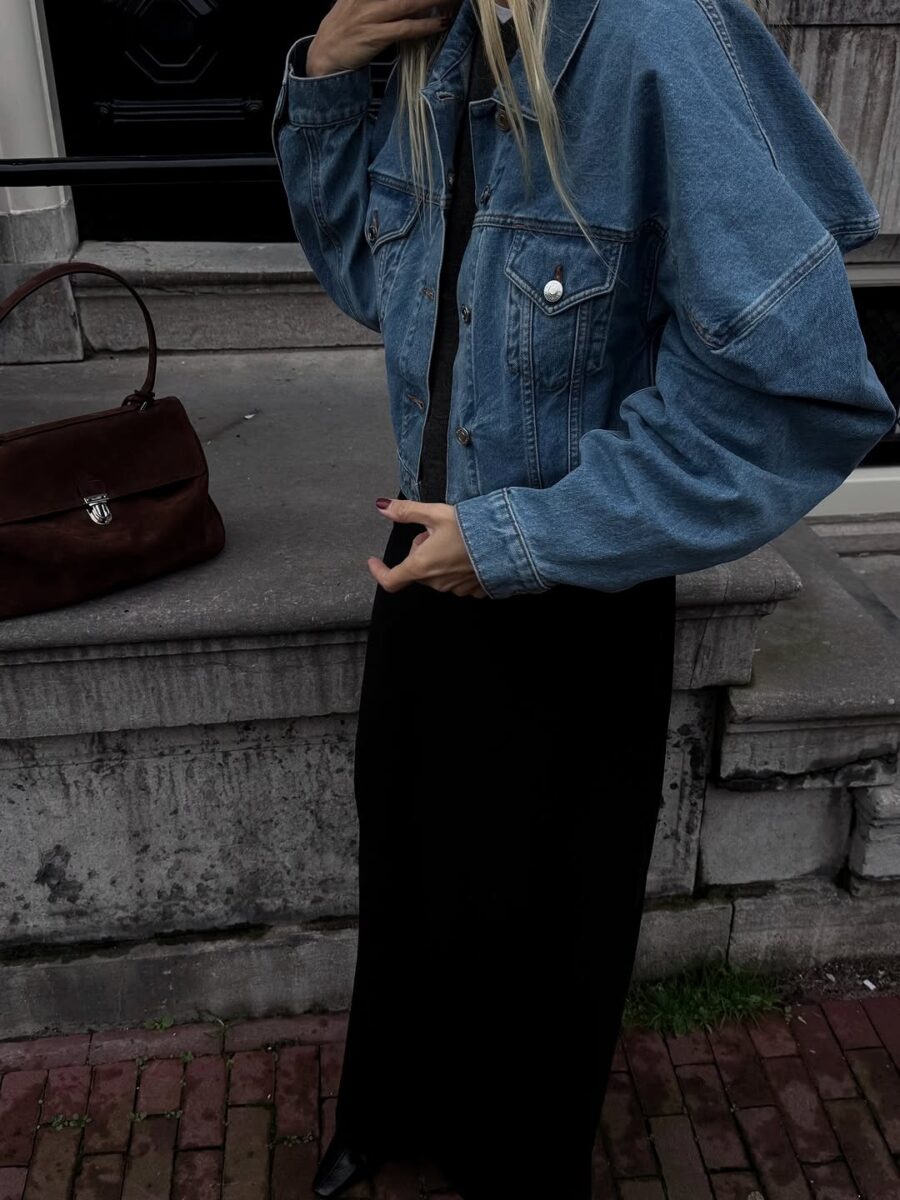 Casual Chic with a Denim Jacket Twist