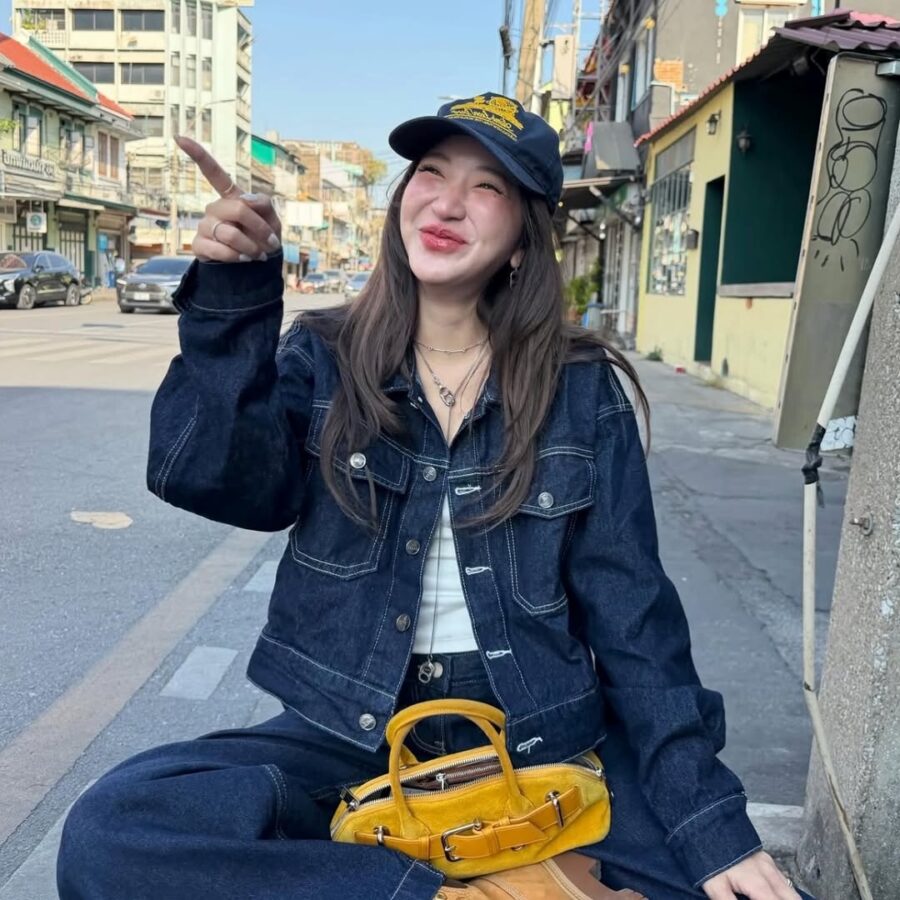 Stylish streetwear with a denim jacket