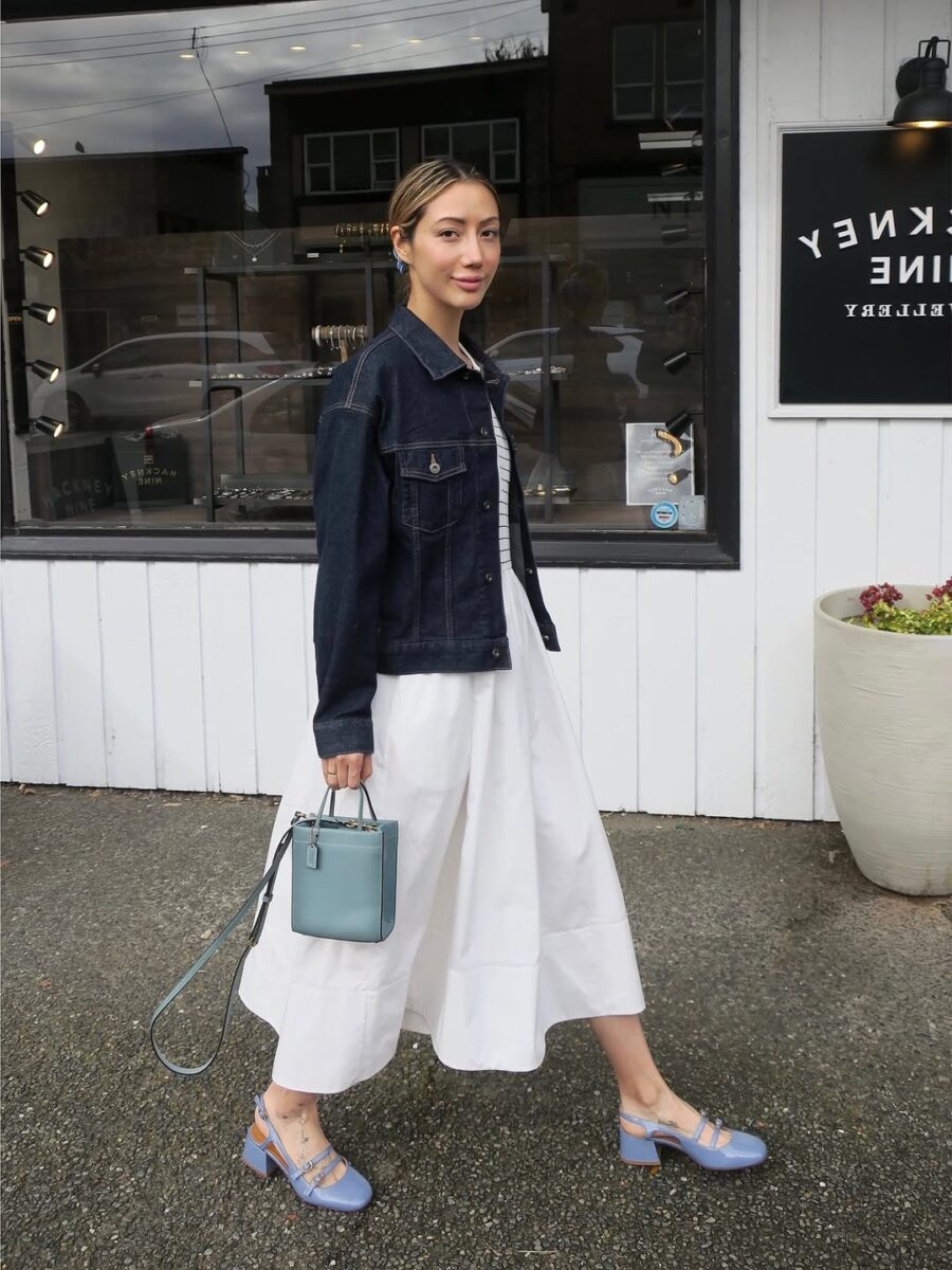 Effortlessly Chic Denim Jacket Ensemble