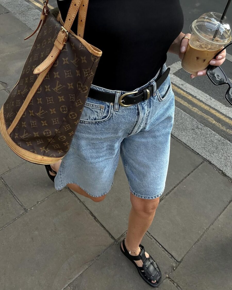 Chic and Casual Denim Shorts Outfit Inspiration