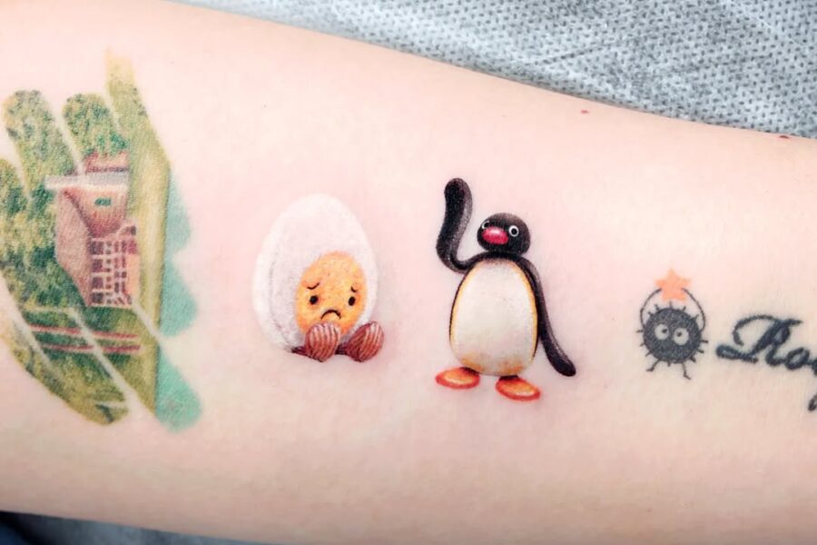 Unique egg-themed tattoo designs for playful vibes