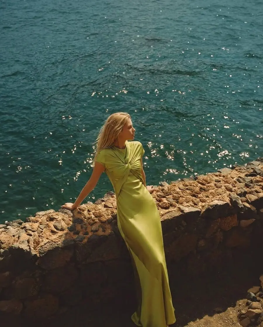 Chic Green Dress Perfect for Summer Weddings