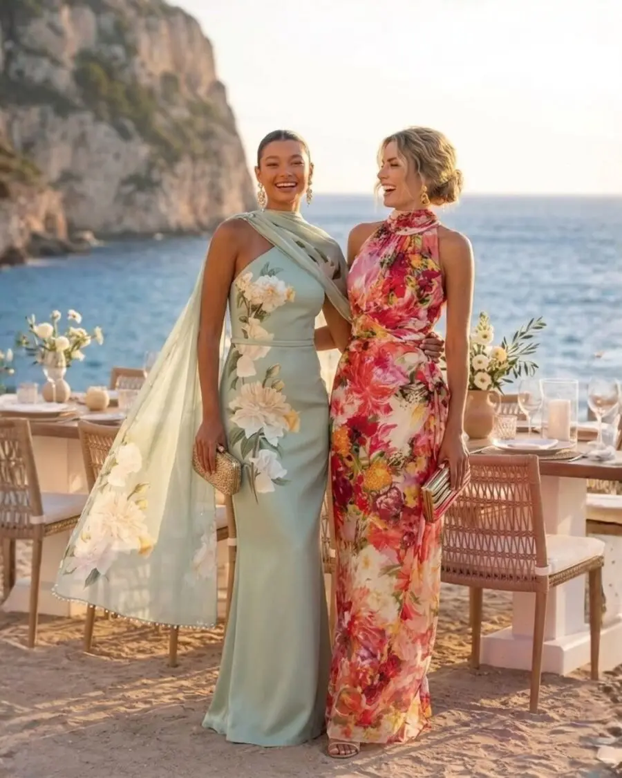 Stunning summer wedding outfits by the shore