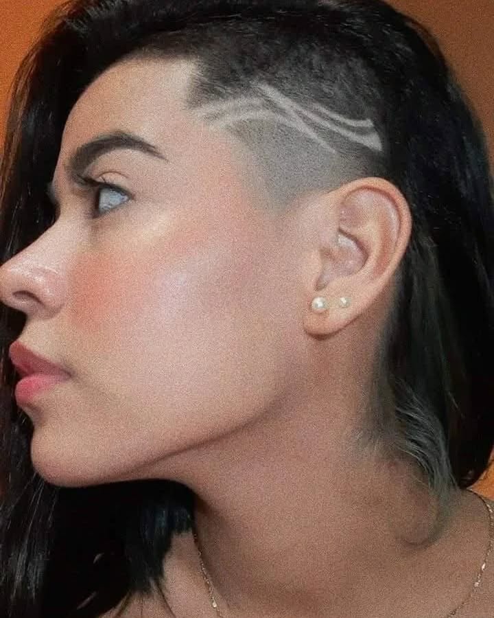 Stylish Undercut with Unique Hair Design