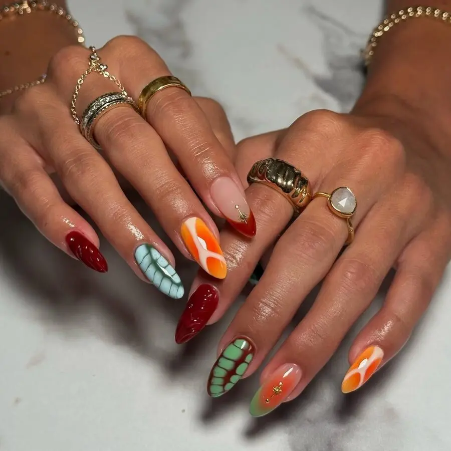 Vibrant Nails for Festival Fun