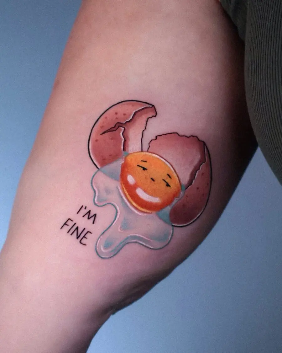 Egg-cellent humor in body art