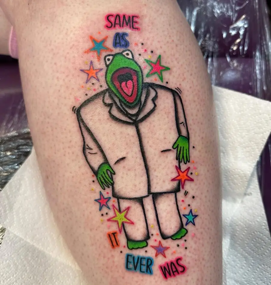 Kermit the Frog's quirky tattoo expression