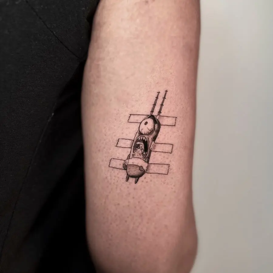 A comic delight in tattoo form