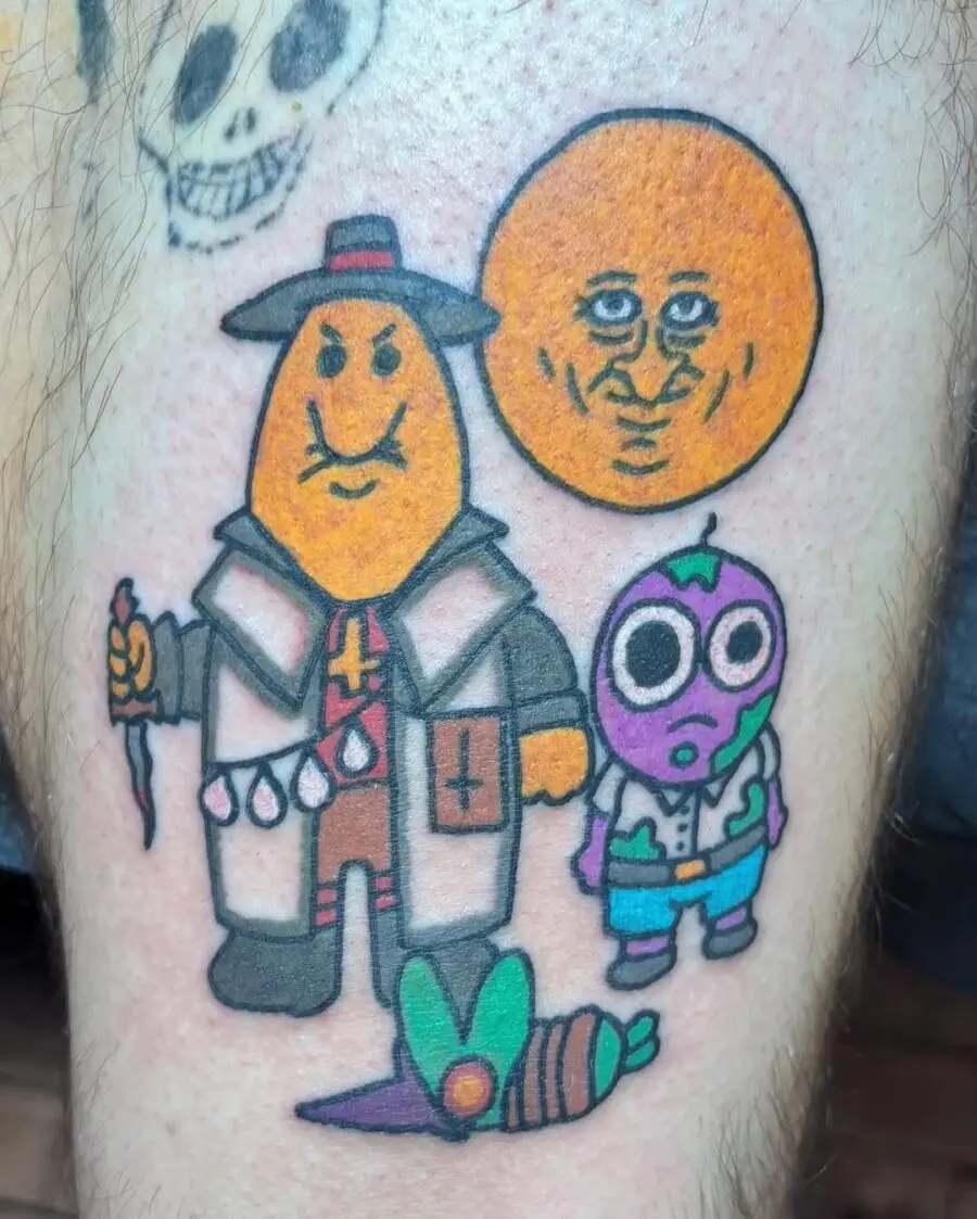 Humorous Characters Come to Life on Skin