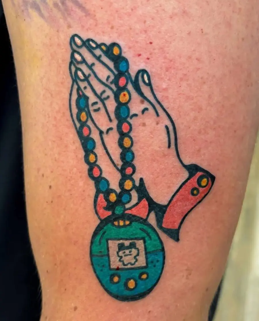 Praying Hands with Nostalgic Charm