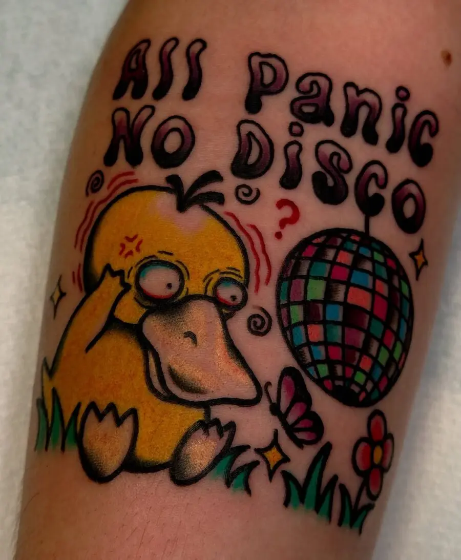 Quirky platypus with a disco twist