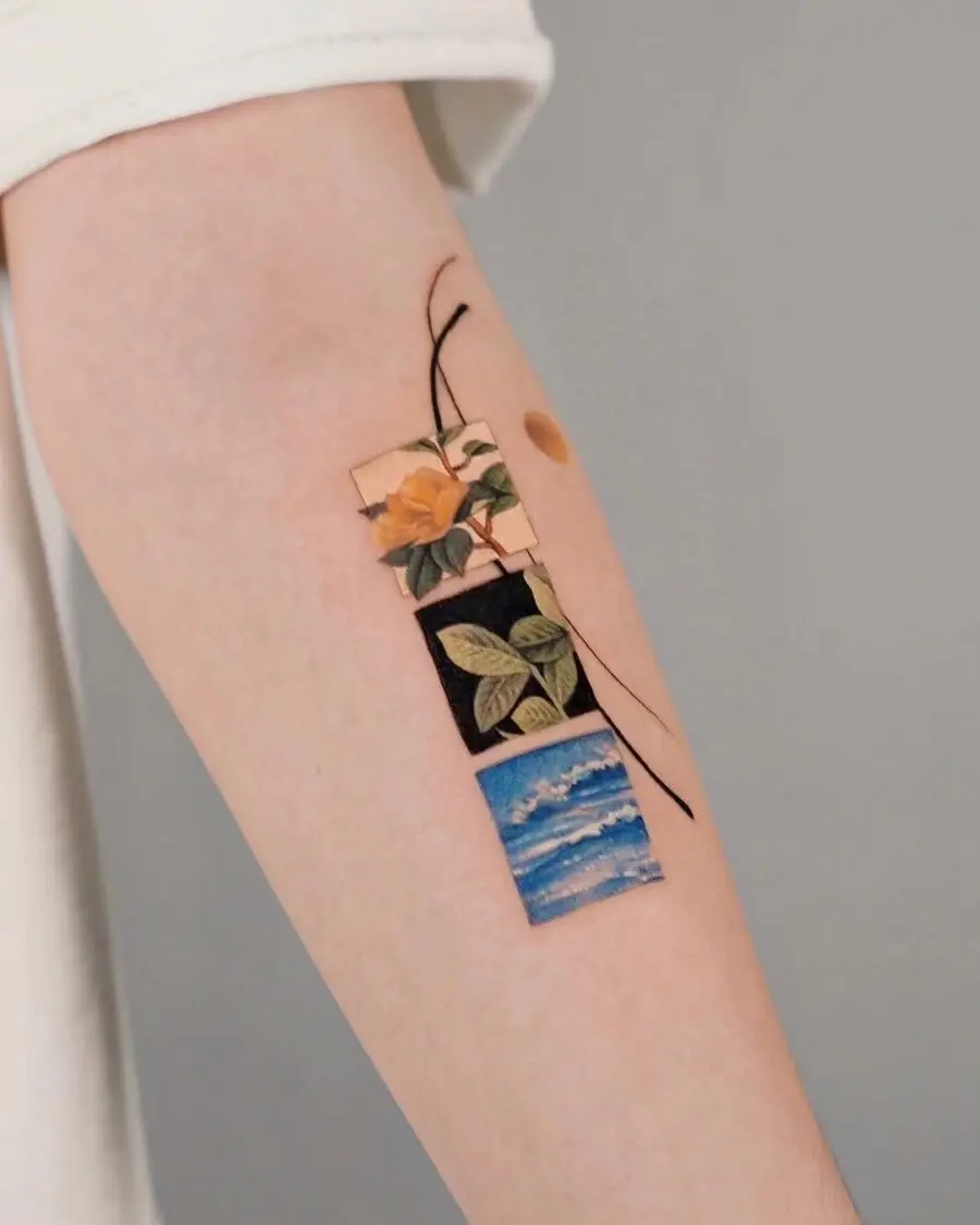 Vibrant gardenia tattoo showcasing tranquil visuals