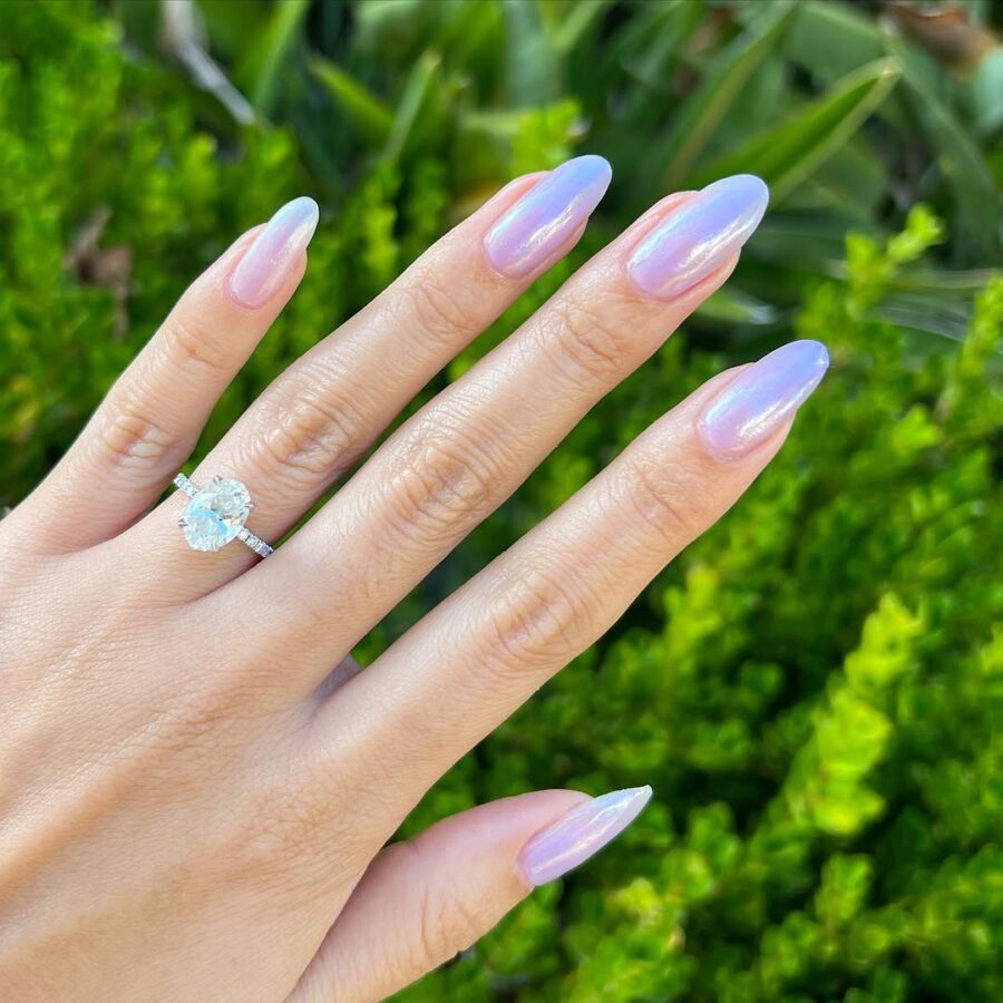 Gorgeous glazed donut nails in pastel hues