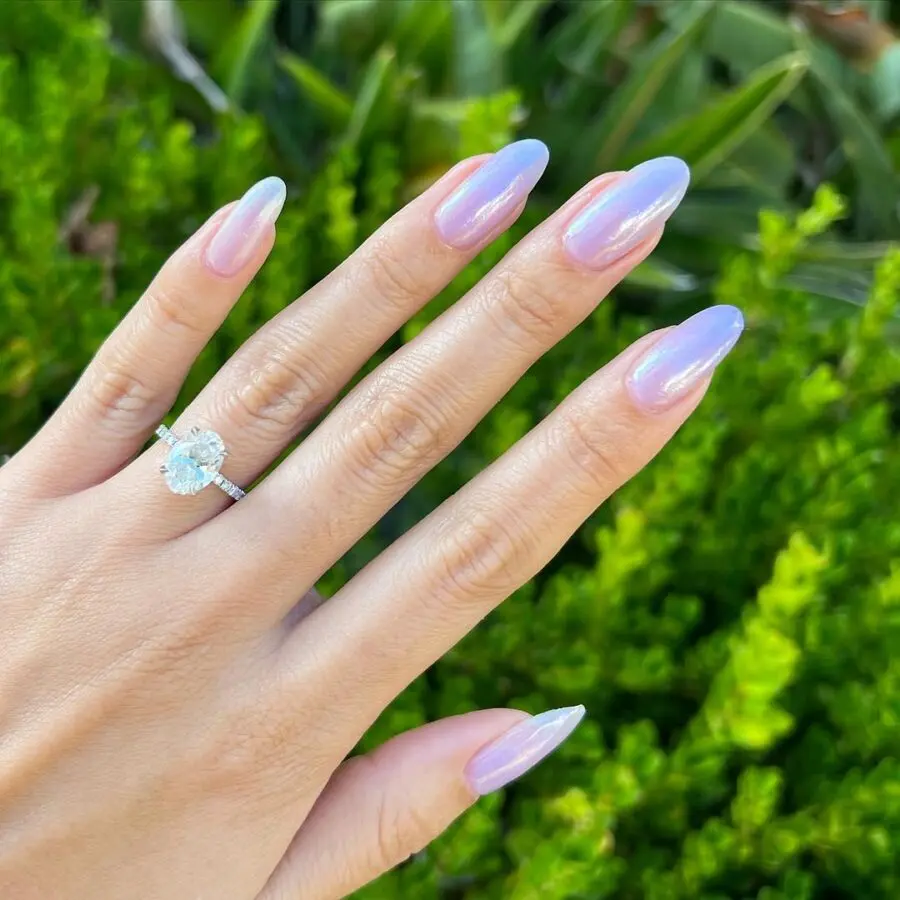 Gorgeous glazed donut nails in pastel hues