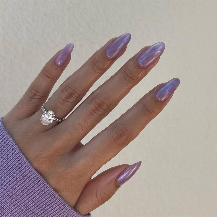 Lavender Glazed Donut Nail Shine Inspiration