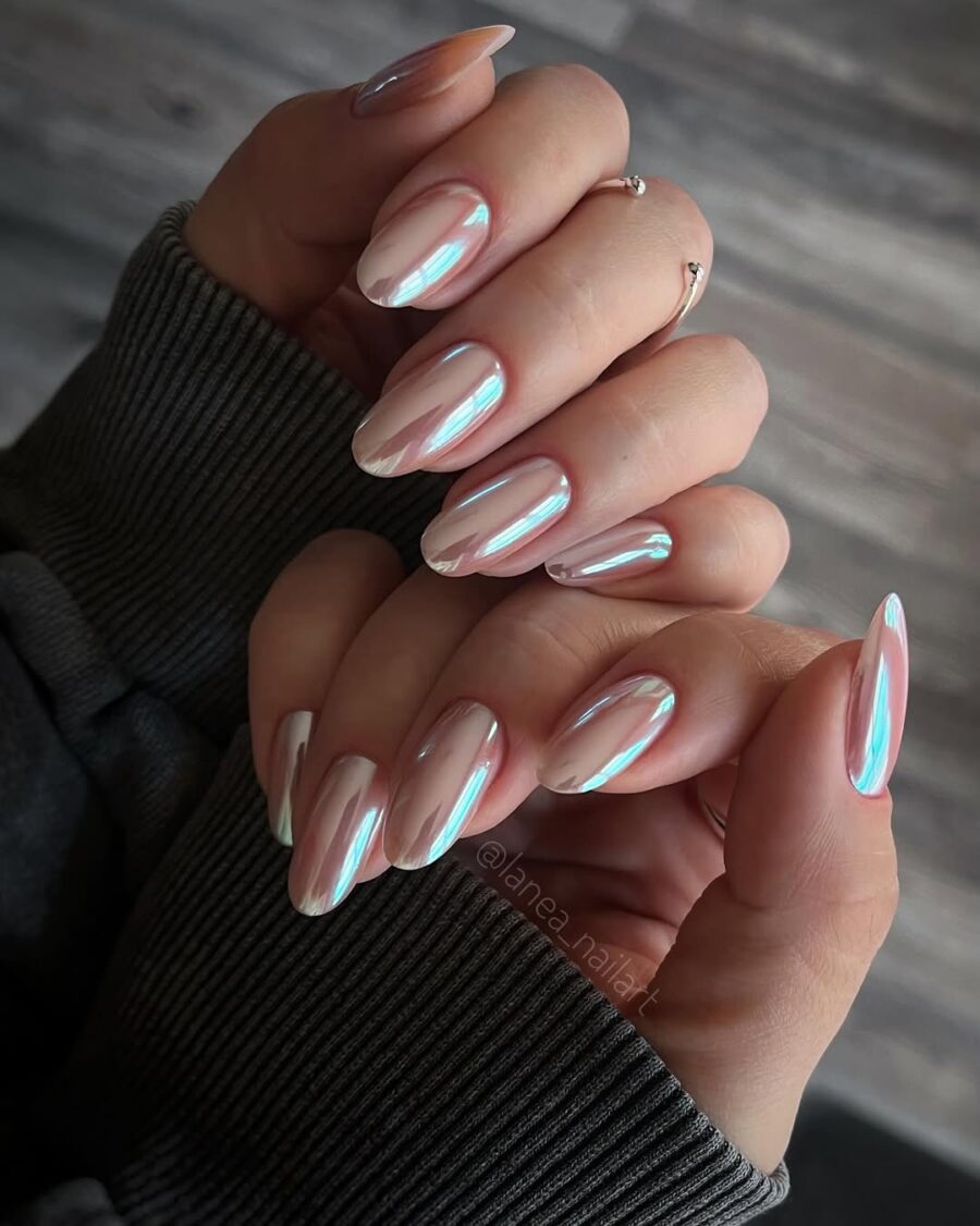Trendy glazed donut nail design vibes