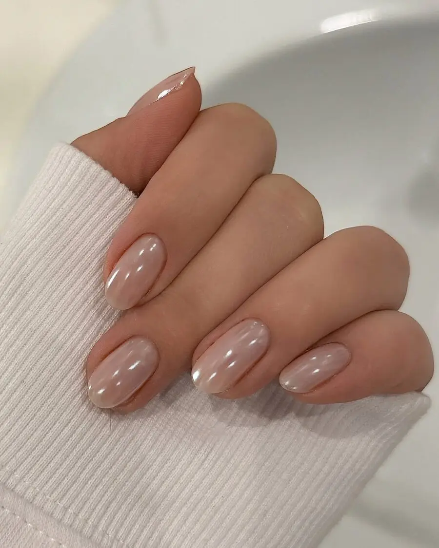 Shiny, Soft, and Stylish Glazed Donut Nails