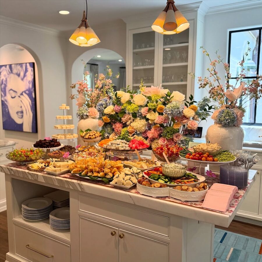 Elegant setup for a festive graduation celebration