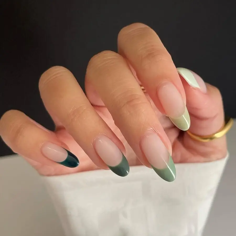 Stylish Green French Tip Nails for Any Occasion