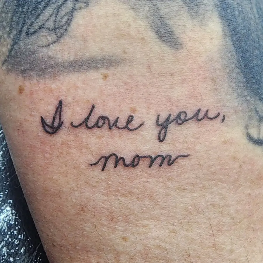 A heartfelt tribute in elegant script.