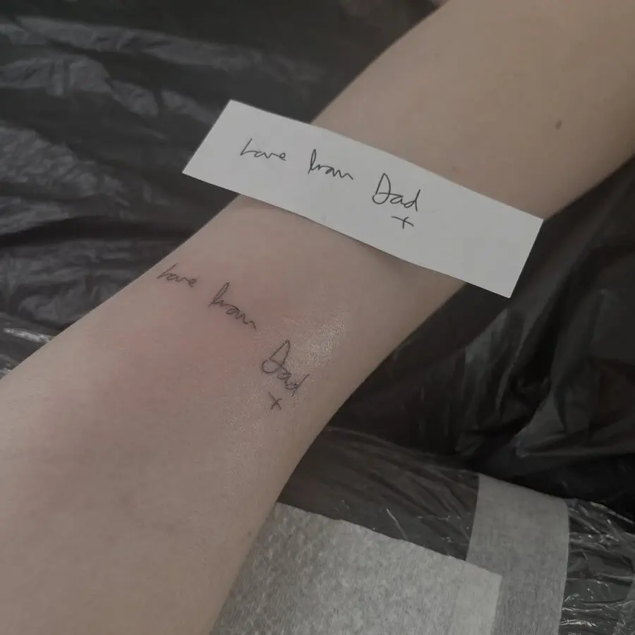 Personalized touch in heartfelt tattoo design