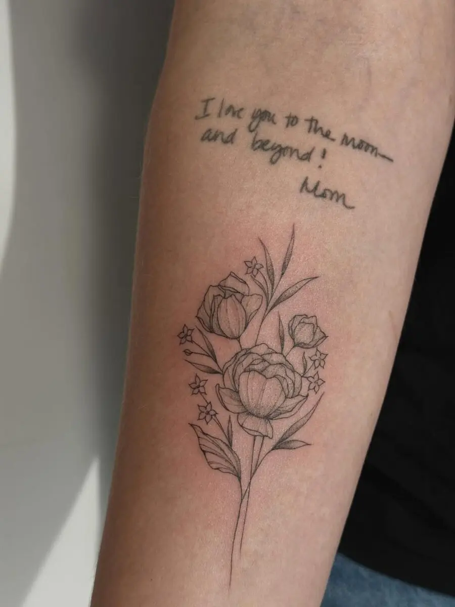 A heartfelt mother’s love expressed in ink