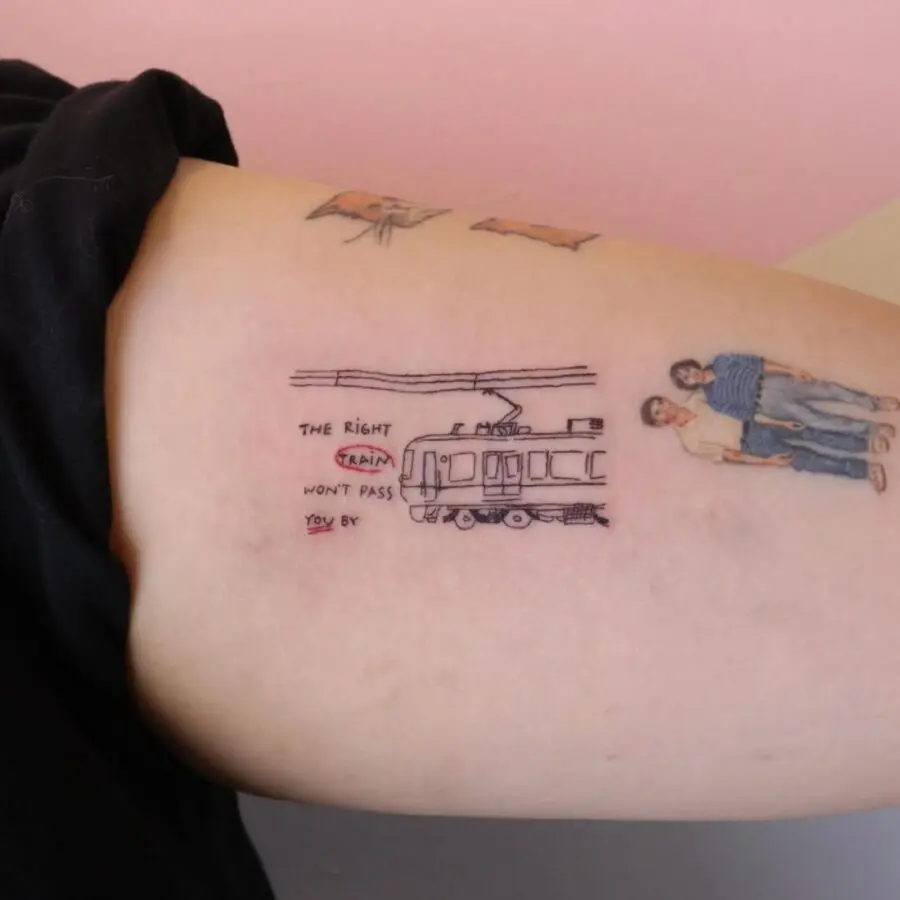 Meaningful Handwritten Quote Tattoo Design