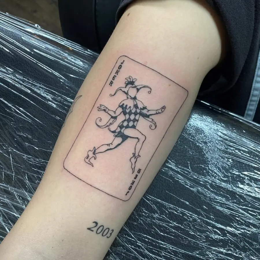 Ace of Spades Joker Tattoo Design