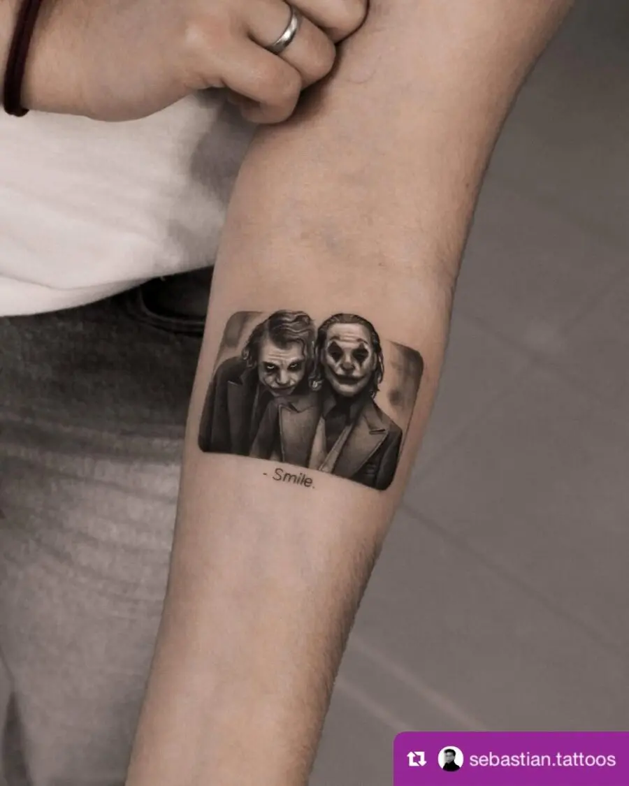 Intricate Joker design with a dark twist