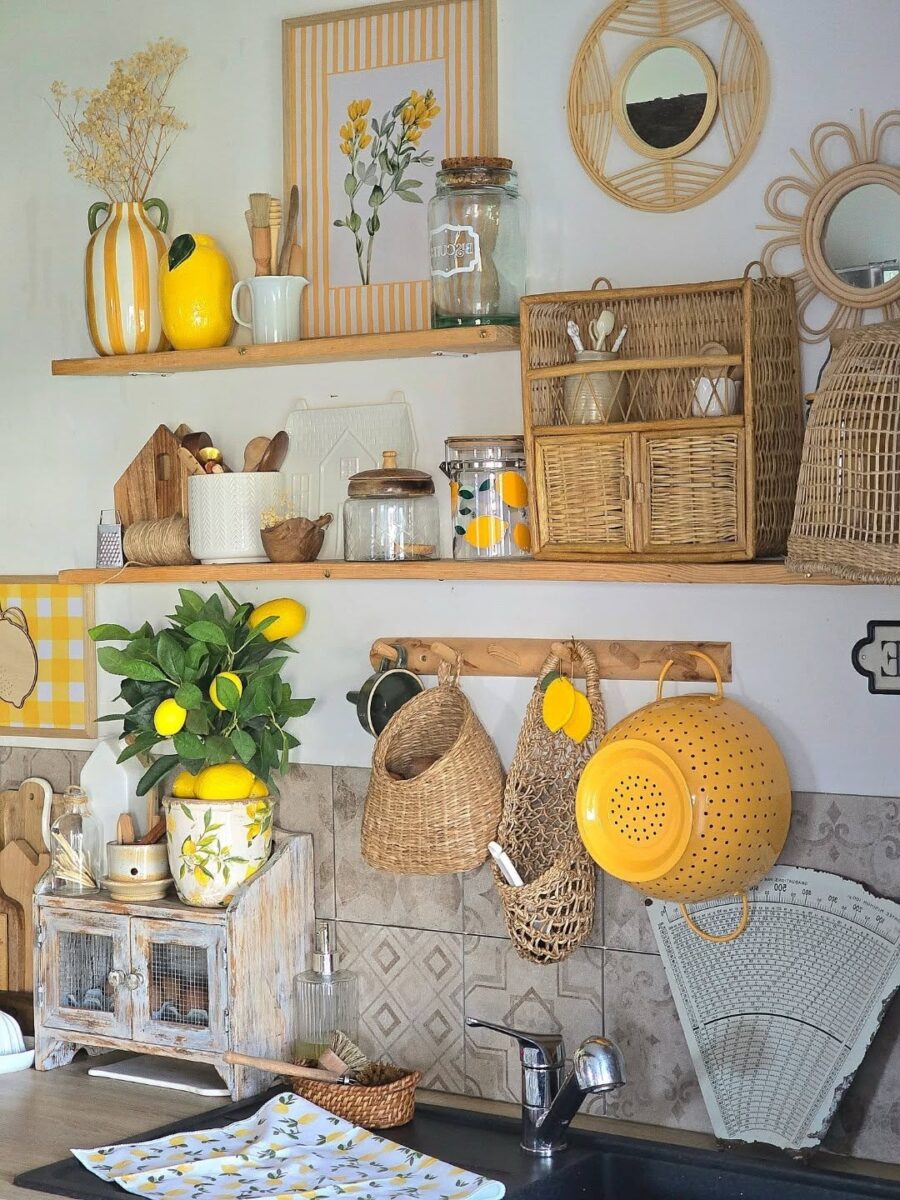 Cheerful lemon-themed kitchen decor inspiration
