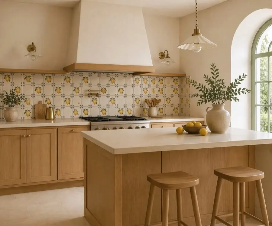 Charming lemon-themed kitchen decor style