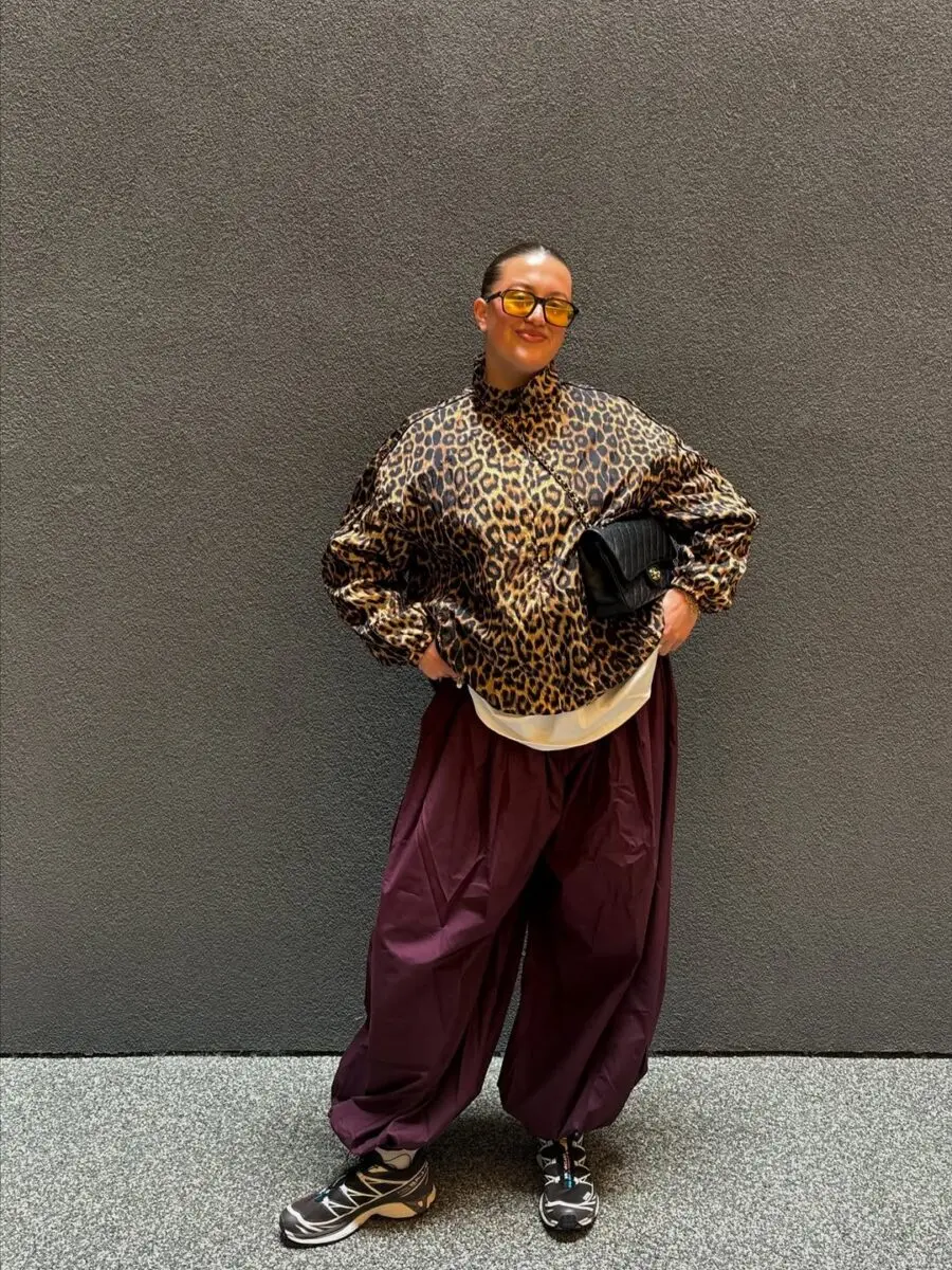 Chic leopard print meets relaxed style