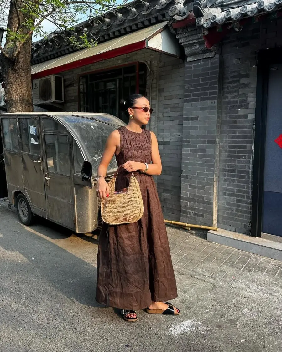 Elegant Long Dress for Urban Adventures