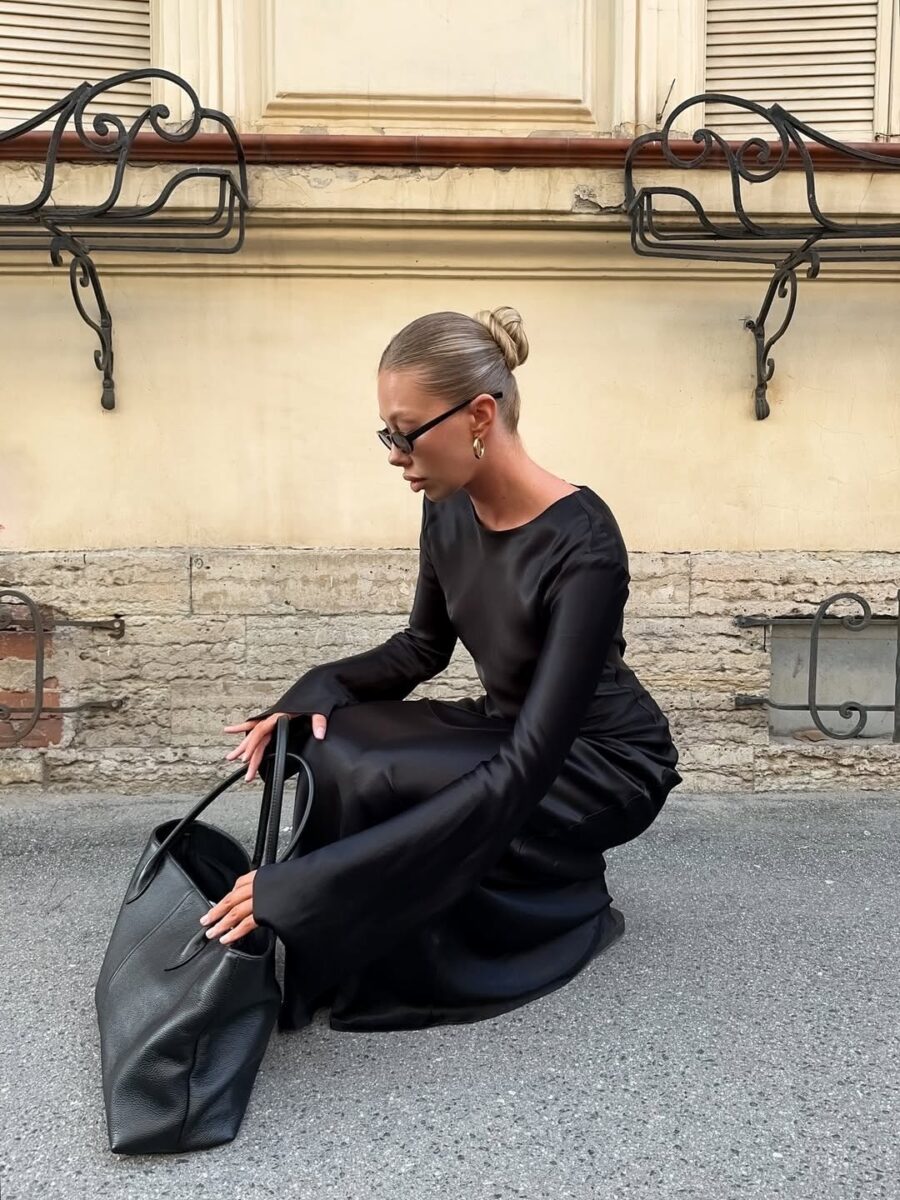 Chic Long Dress for Effortless Street Style