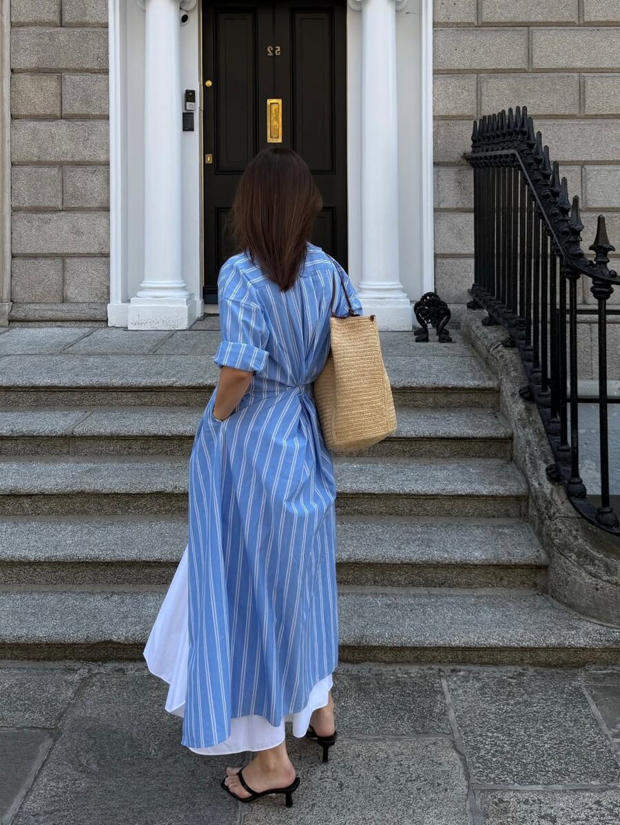 Effortless summer style in a long dress