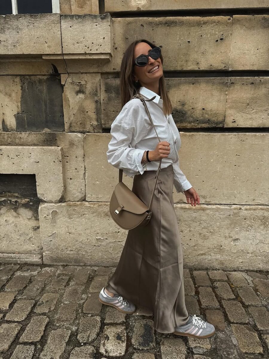 Chic Urban Long Skirt Ensemble