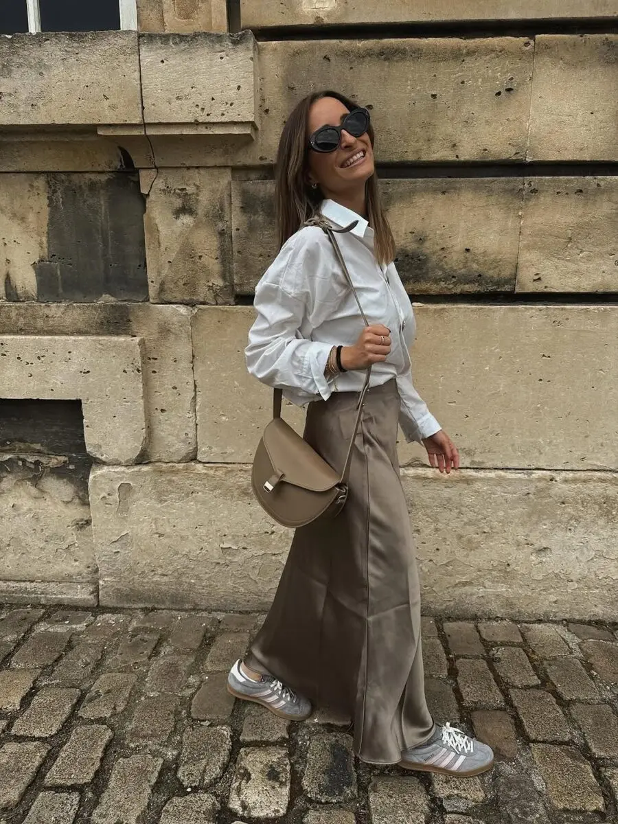 Chic Urban Long Skirt Ensemble