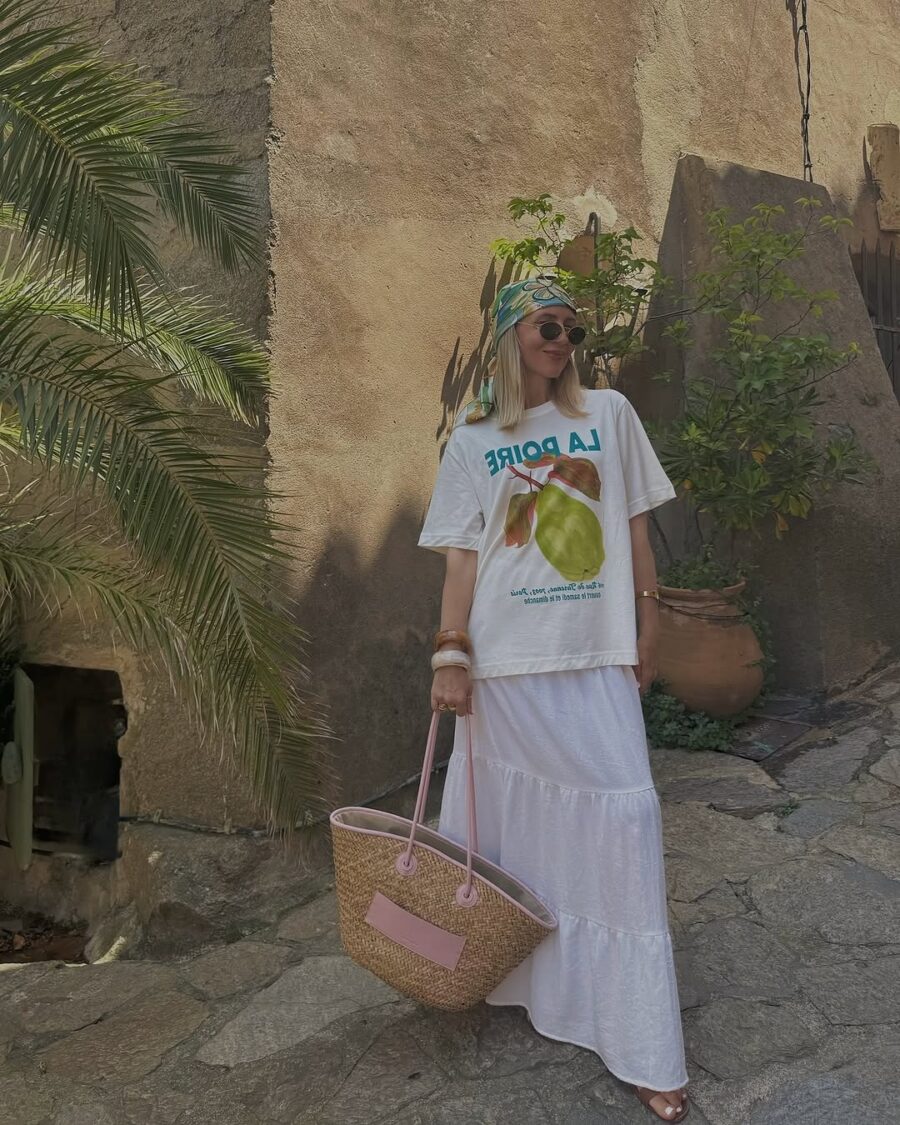 Chic Summer Vibes with Long Skirt