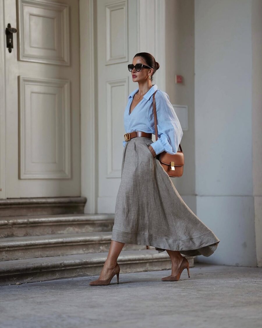 Chic Long Skirt Ensemble for Effortless Style