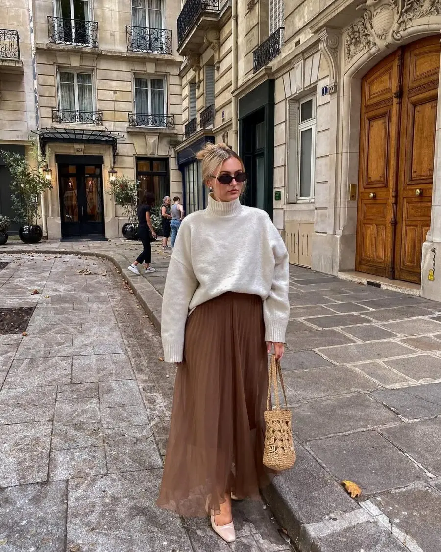 Chic Long Skirt Ensemble for Effortless Style