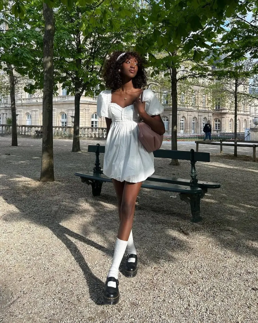 Charming Mini Dress for Spring Outings