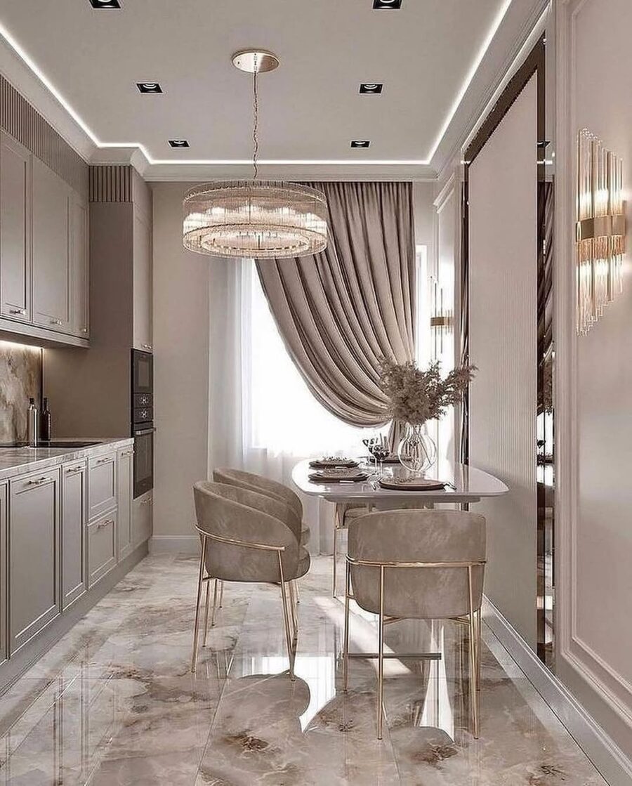 Elegant neutral tones for modern kitchen decor