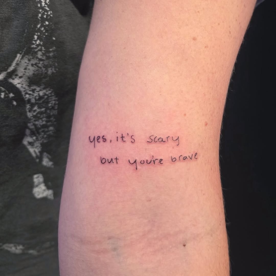 Inspirational Tattoo with a Bold Statement