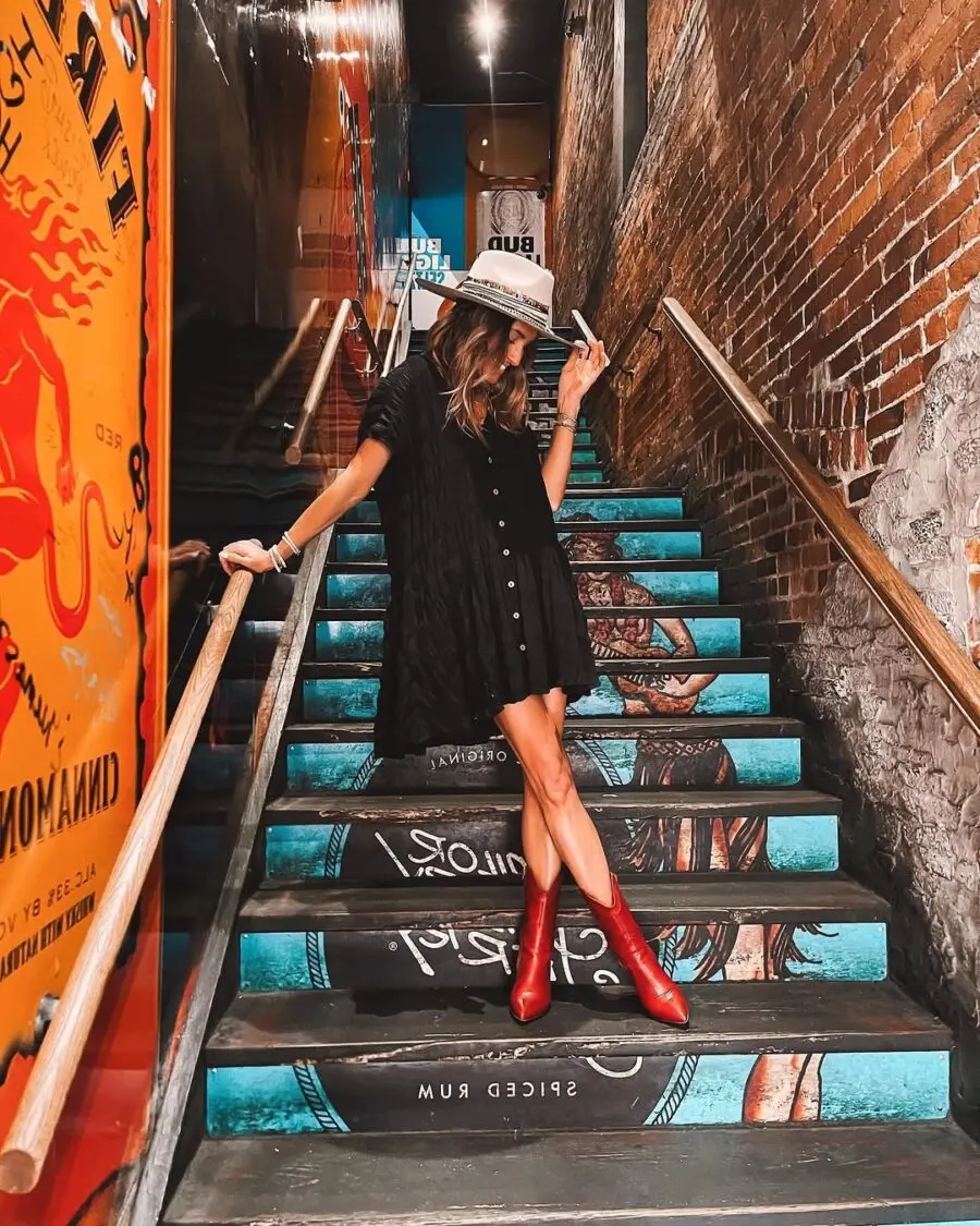 Chic Nashville Street Style with Vibrant Boots
