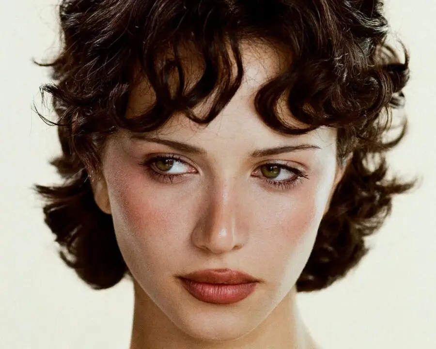 Effortless beauty with soft rose-toned makeup