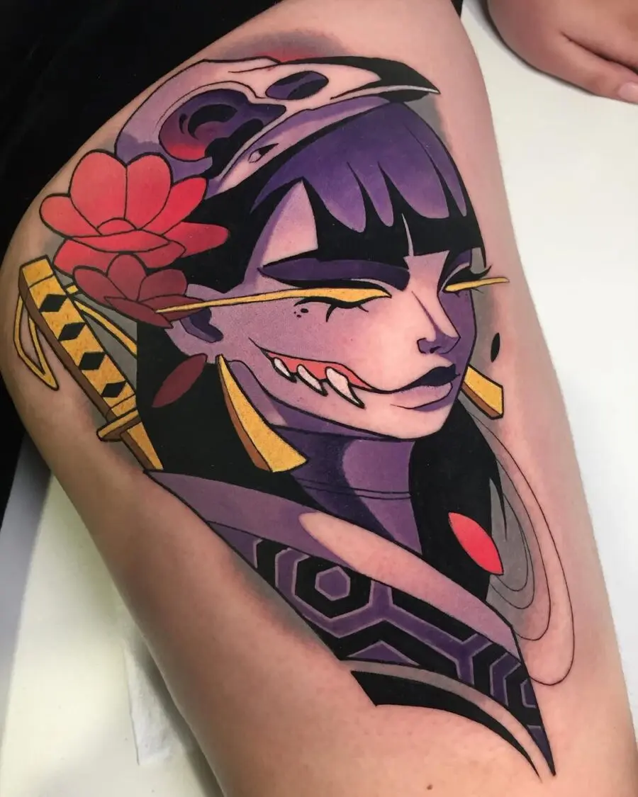 Vivid portrayal of modern tattoo artistry