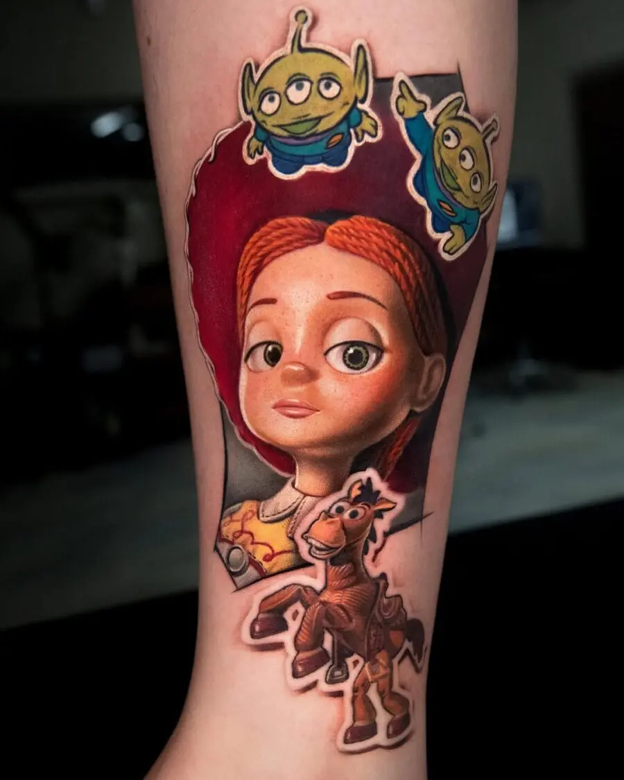 Colorful Toy Story Characters Captured in Ink